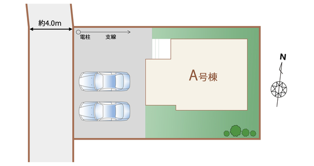 ハートフルタウン小山2丁目25番の見取り図
