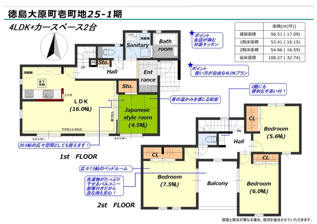 リナージュ徳島大原町壱町地　第１期の見取り図