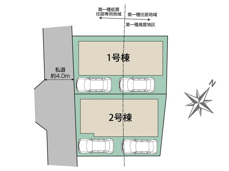 ブルーミングガーデン佐倉市西志津７丁目２棟の見取り図