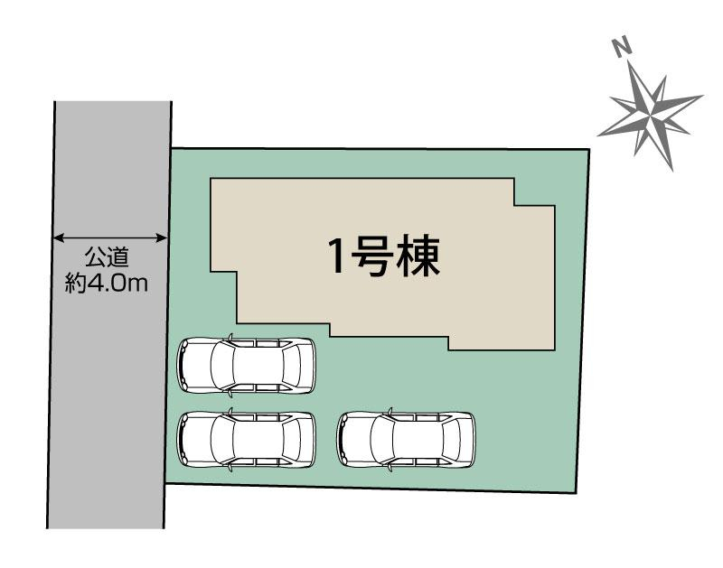 ブルーミングガーデン甲府市国母２丁目１棟の見取り図