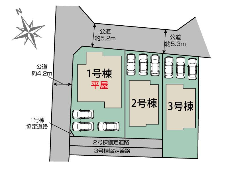 ブルーミングガーデンみどり市大間々町大間々３棟の見取り図