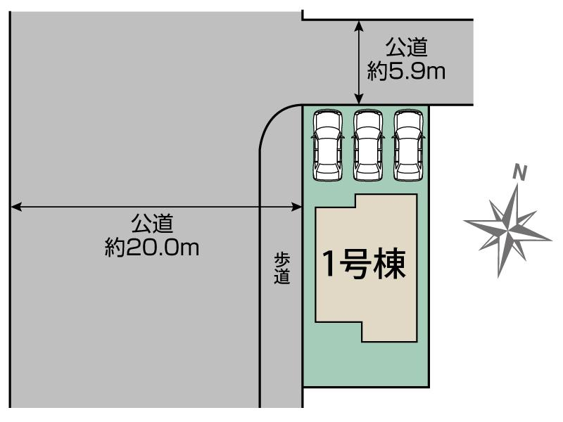 ブルーミングガーデン前橋市六供町１丁目１棟の見取り図