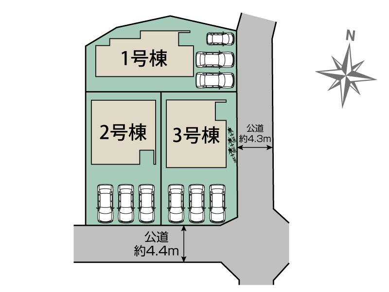 ブルーミングガーデン豊田市四郷町下古屋３棟の見取り図