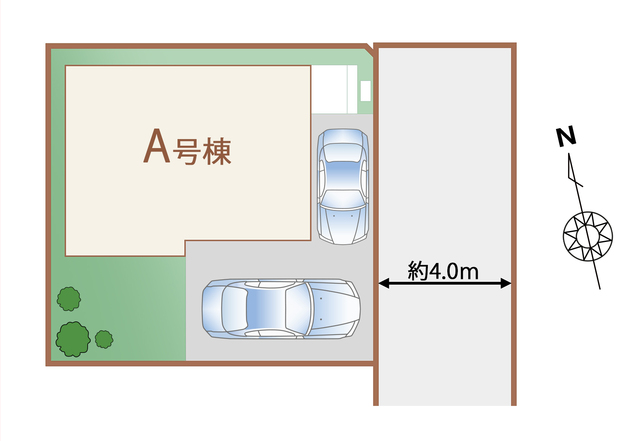 ハートフルタウン川越砂久保77番の見取り図