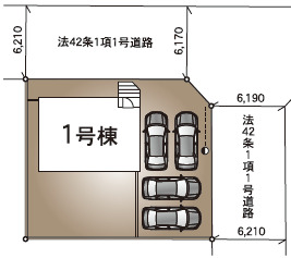 クレイドルガーデン取手市光風台 第1の見取り図