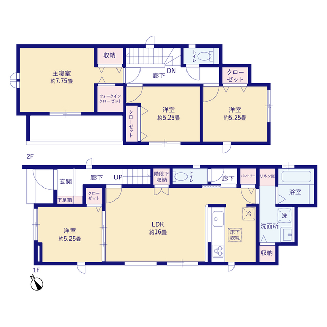 グラファーレ4337名古屋市港陽１棟の見取り図