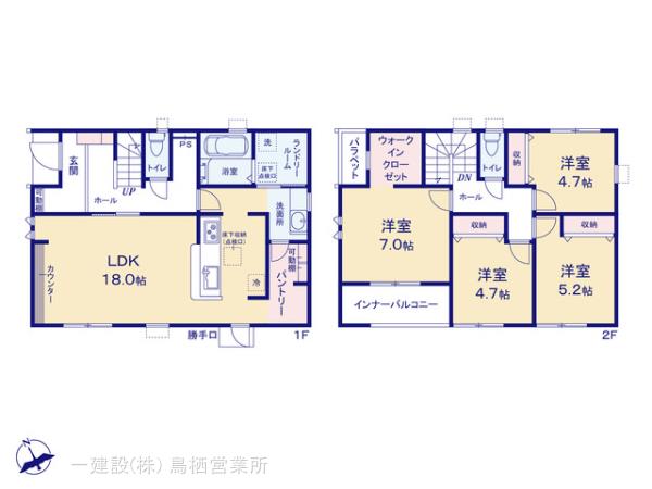 リーブルガーデン筑後市尾島第二の見取り図