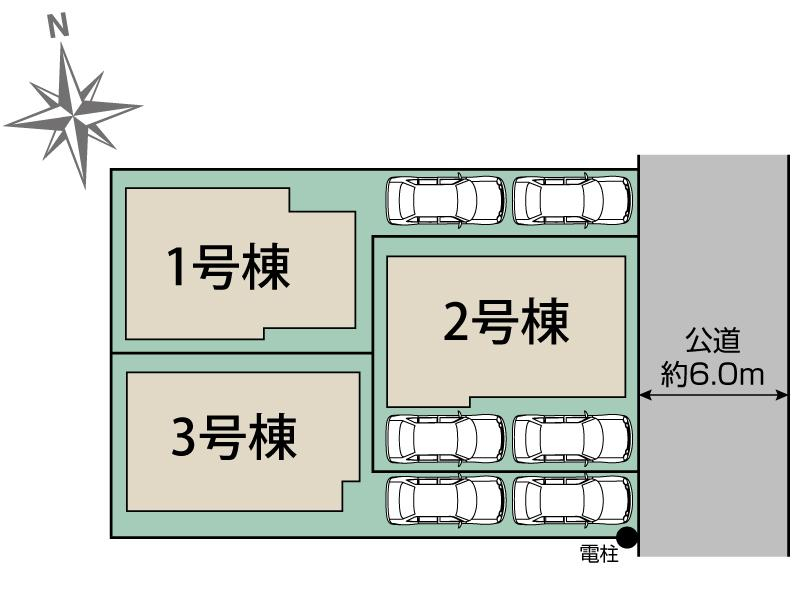 ブルーミングガーデン足立区花畑７丁目３棟の見取り図