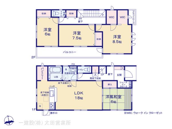 リーブルガーデン館林第1広内町の見取り図