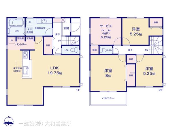 リーブルガーデン大和市福田第３の見取り図
