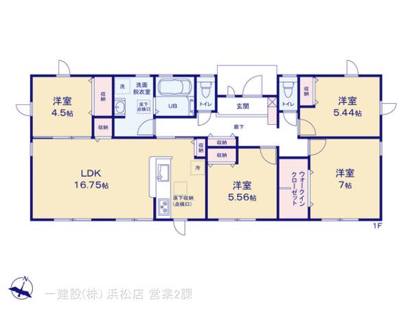 リーブルガーデン新城平井第１期の見取り図