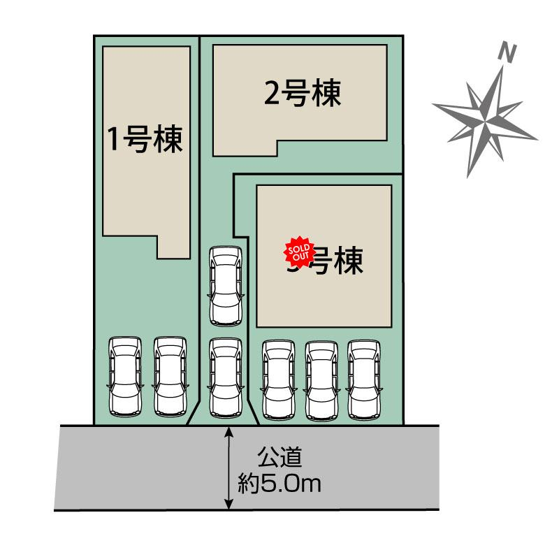 ブルーミングガーデン名古屋市守山区小幡南２丁目３棟の見取り図