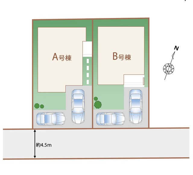 ハートフルタウン東村山富士見町23期の見取り図