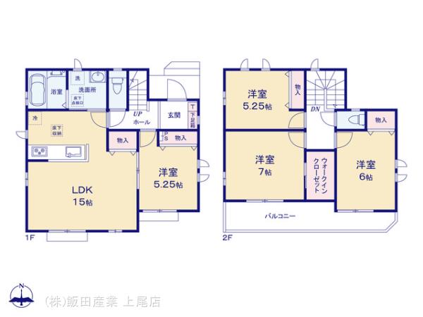 ハートフルタウン春日部市豊町3丁目6番の見取り図