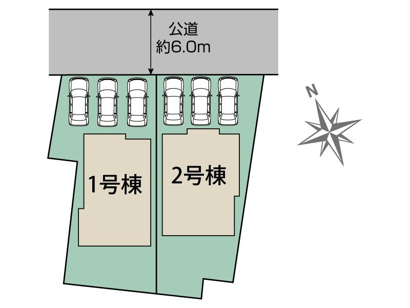 ブルーミングガーデン札幌市東区本町２条４丁目２棟の見取り図