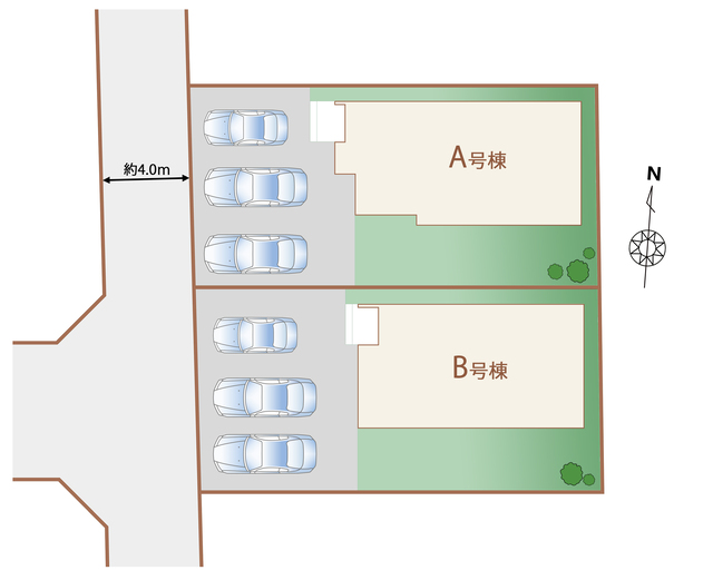 ハートフルタウン岩曽町1428番の見取り図