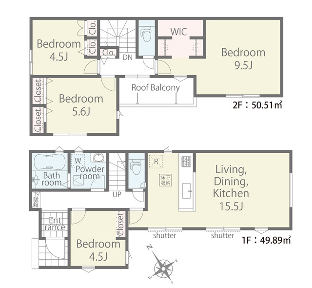 リナージュ瑞穂殿ケ谷　第２期の見取り図