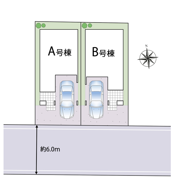 ハートフルタウン夏見2丁目424番の見取り図