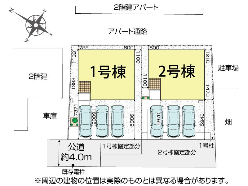 ブルーミングガーデン川越市大塚２丁目２棟の見取り図