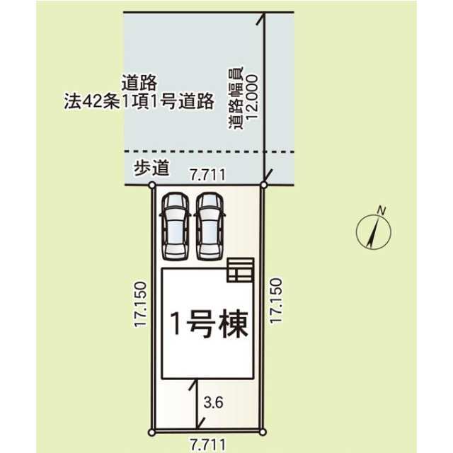 クレイドルガーデン越谷市千間台西 第7の見取り図