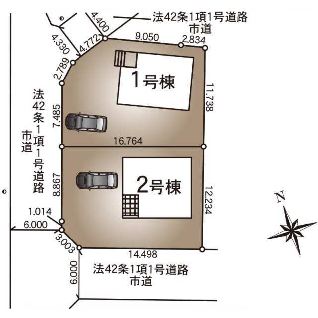 クレイドルガーデン塩尻市広丘堅石 第5の見取り図