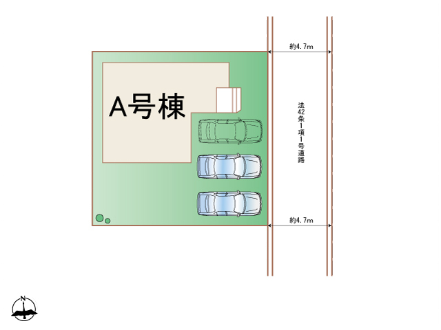 ハートフルタウン(東)春日井市牛山町7期の見取り図