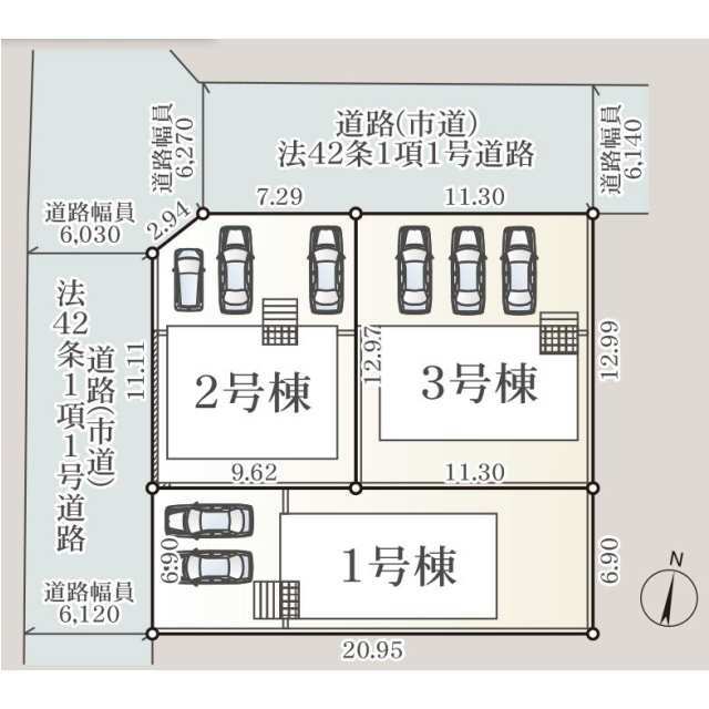 クレイドルガーデン神埼市神埼町本堀 第1の見取り図