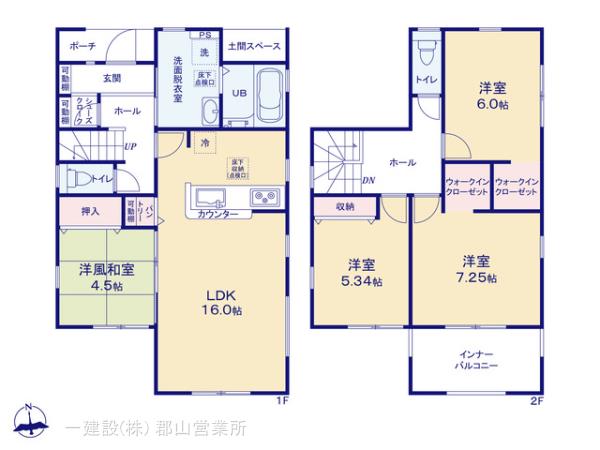 リーブルガーデン笹谷大谷地の見取り図