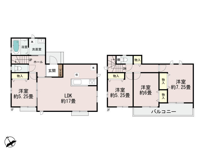 ハートフルタウン町田市真光寺3丁目29の見取り図