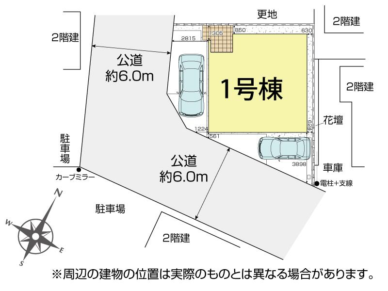 桶川市上日出谷南1丁目1棟 区画図