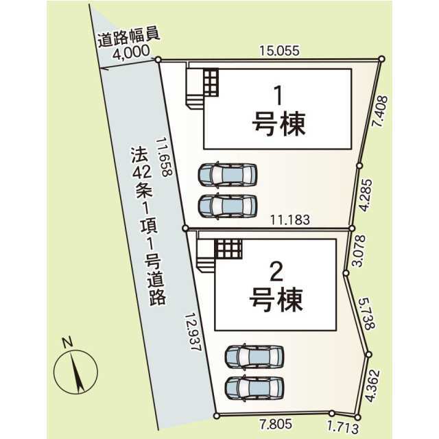 クレイドルガーデン西尾市中畑町 第3の見取り図