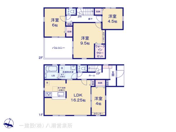 リーブルガーデン越谷市相模町１期の見取り図