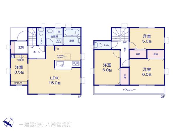 リーブルガーデン春日部市藤塚１期の見取り図
