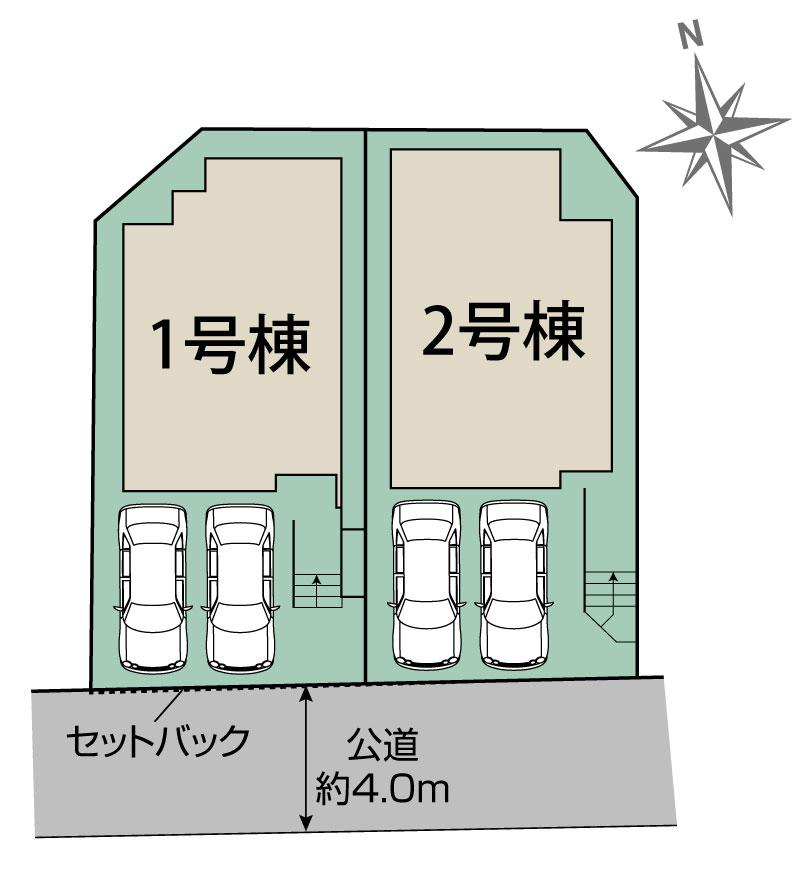 ブルーミングガーデン春日市岡本５丁目２棟の見取り図
