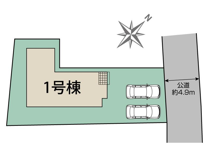 ブルーミングガーデン遠賀郡芦屋町西浜町１棟の見取り図