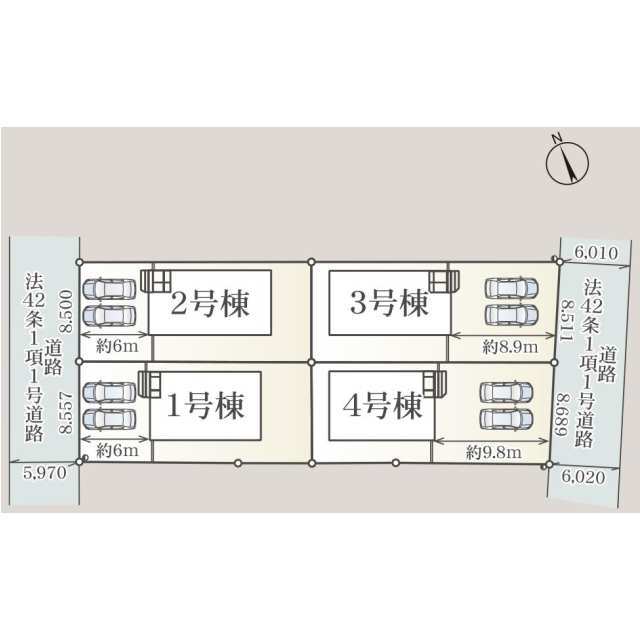 クレイドルガーデン鈴鹿市岸岡町 第5の見取り図