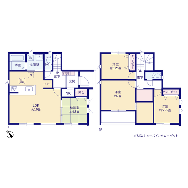 グラファーレ4349郡山市富田町１４期１棟の見取り図