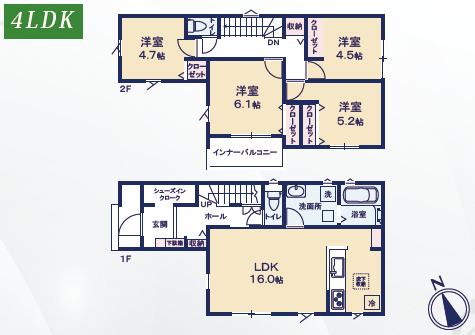 リナージュ豊橋二川町　第１期の見取り図