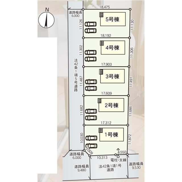 クレイドルガーデン三沢市日の出 第1の見取り図