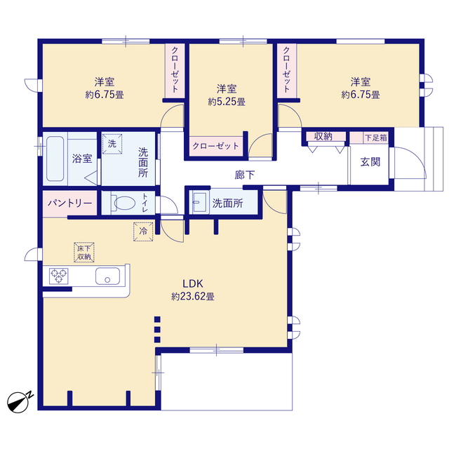 グラファーレ4379うるま市石川赤崎１棟の見取り図