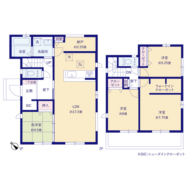 グラファーレ4224習志野市屋敷４期１棟の見取り図