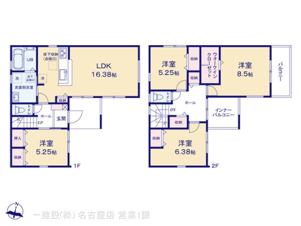リーブルガーデン大治町鎌須賀の見取り図