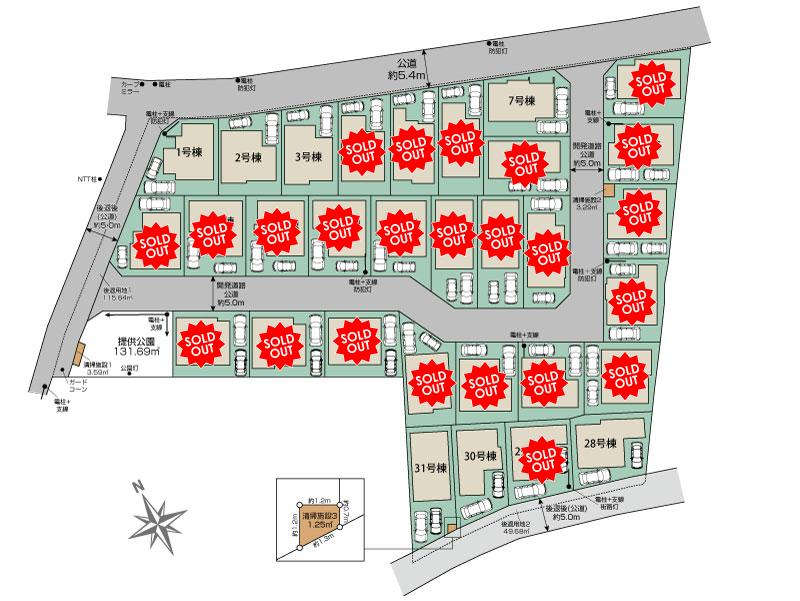 市川市大野町3丁目 区画図