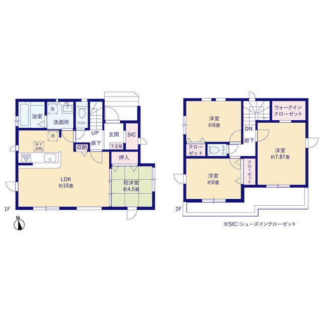 グラファーレ4203越谷市大竹５期１棟の見取り図