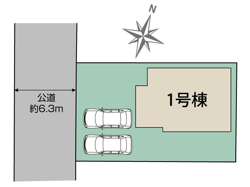 ブルーミングガーデン平塚市東中原１丁目１棟の見取り図