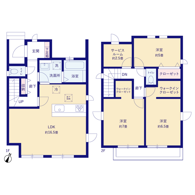 グラファーレ4203さいたま市田島７期１２棟の見取り図