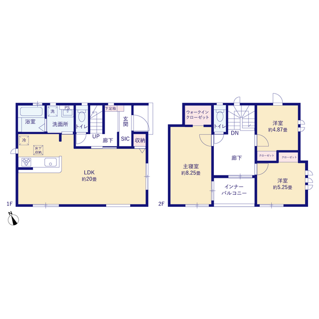 グラファーレ4379沖縄市大里４期４棟の見取り図