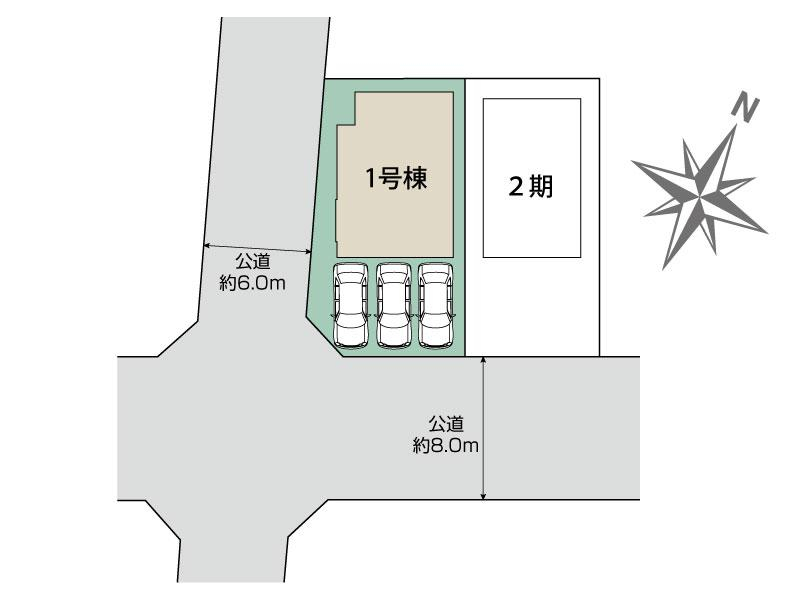 ブルーミングガーデン上尾市向山２丁目１棟の見取り図