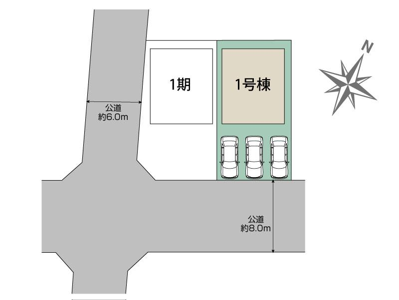 ブルーミングガーデン上尾市向山２丁目２期１棟の見取り図
