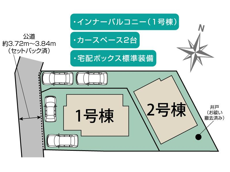 ブルーミングガーデン横浜市戸塚区平戸町２棟の見取り図